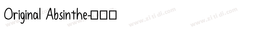 Original Absinthe字体转换